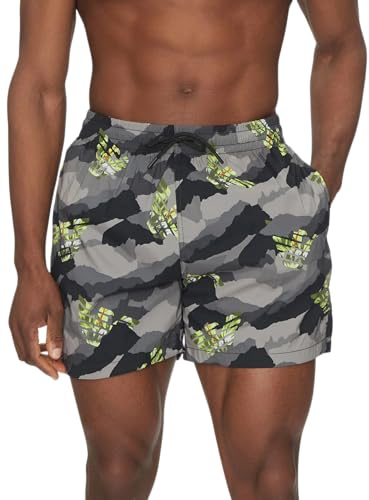 EMPORIO ARMANI Bañador Tipo bóxer para Hombre, Camu Black/Eagles, XL
