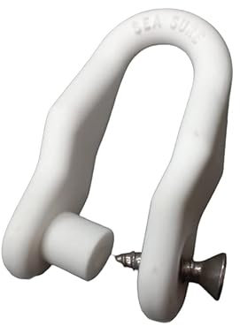 Manille diamètre 8mm En NYLON avec vis inox Pour coulisseau de grand voile