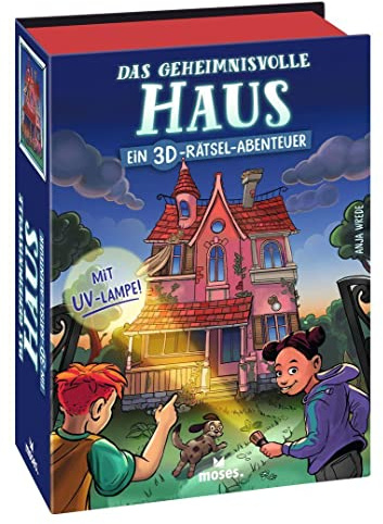 moses. Das geheimnisvolle Haus, 3D Knobel & Rätsel Abenteuer, Escape Spiel für kleine Detektive, Familienspiel für Kinder ab 8 Jahren und 1-4 Spieler