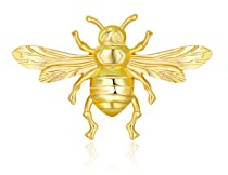 ARFUKA Brosche Vintage Biene Brosche Pins Anstecknadel für Kleidung Taschen Jacken, Geburtstag Weihnachtsgeschenke für Frauen Gold