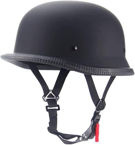 VVPEC Halbschalenhelm mit ECE, Jethelm Retro, Retro Motorrad Helm, Scooter-Helm, Chopper Helm,Offenem Helm, Mopedhelme für Herren und Damen (Color : 1, Size : 61~62cm)