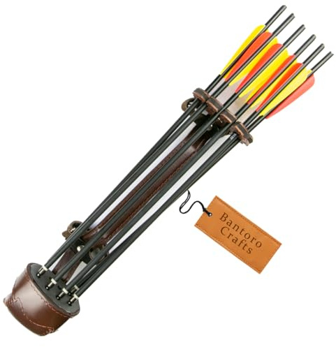 Bantoro Crafts Leder Bogenschießen Köcher Schnalle Typ Bögen Pfeile Halter Box Outdoor Schießen Jagd Rack Separator
