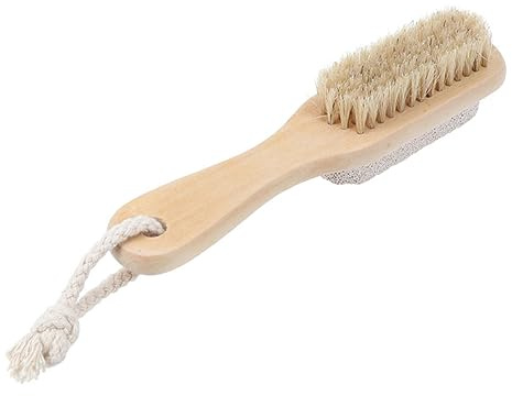 WOONEKY 1stück Doppelseitiger Bimsstein Fußpeeling Schwamm Für Männer Und Frauen Tragbarer Hornhautentferner Ergonomisches Design Für Sanfte Hauterneuerung Für Pedikürende