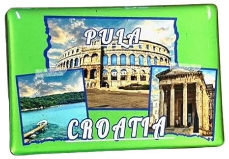 Pula, Kroatien Magnet, Croatia Souvenir, Pula Kühlschrankmagnet, Kroatien Geschenkartikel 080224