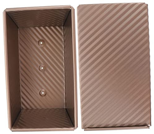 Zerodeko Carbonstahl Wellen-brotbackform Mit Deckel Antihaftbeschichtete Rostfreie Kastenform Für Schnelles Toast Brotbacken Wiederverwendbares Praktisches Backblech Für Familien Und Partys