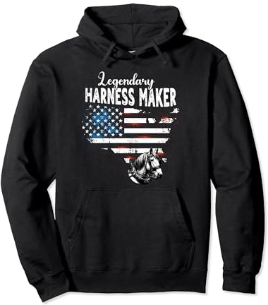 US Flag Harness Maker Pullover Hoodie