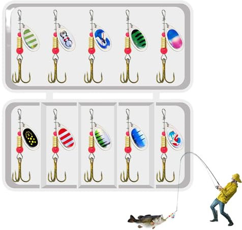 Spinner-Köder-Angelköder, Barsch-Angelköder - Spinner Baits Angelköder Köder Bass Fishing Kit 11 Stück | Angelköder Köder Jig Spinner Baits Kits Angelköder Spinnerbait für Süßwasser Salzwasser