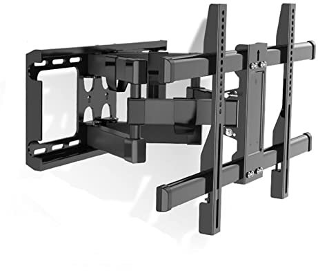 SGKOMN Supporto da Parete per TV - Supporto da Parete per TV con Doppia Rotazione, inclinazione e articolazione, 6 Bracci, per la Maggior Parte dei televisori LED/4K Piatti da 4
