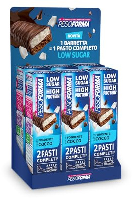 Barrette 2 pasti low sugar cocco