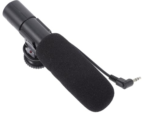 Operitacx Micrófono y Diseño Portátil para Cámara DSLR y Teléfono Inteligente Alta Sensibilidad Tubo de Voz Digital para Grabación E Entrevistas