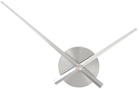 Angoily Kit De Manecillas De Reloj y Motor De Reloj a Pilas y Alto Torque Para Reparación y Bricolaje Incluye Manecillas Metálicas Plateadas Kit Completo Para Uso Prolongado
