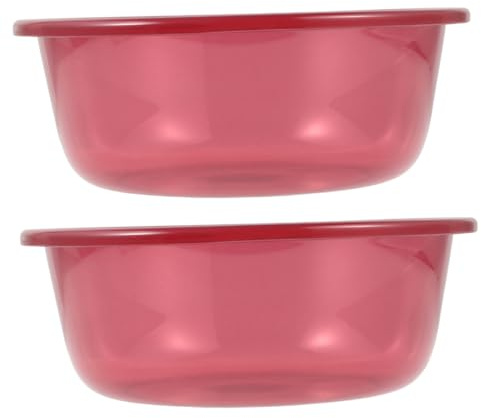 TOVINANNA 2 pièces Bassin de Lavage Multifonction Plastique Épais Moyen pour Laver Vaisselle Linge et Pratique et Portable pour Cuisine et Maison