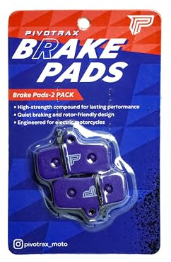 PIVOTRAX Electric Bike Brake Pads (2 Pcs) – Fits Sur-Ron Light Bee S/X (LBS, LBX), Talaria Sting R MX3/MX4, Segway X160/X260, Altis Sigma – High Performance for Front or Rear Use