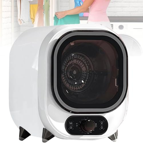Petit SèChe-Linge à Condensation Ventilé Avec Tambour En Acier Inoxydable, SèChe-Linge éLectrique Portable à Condensation,à Poser Sur Un Comptoir Ou à Fixer Au Mur Pour Les Petits Espaces(B)