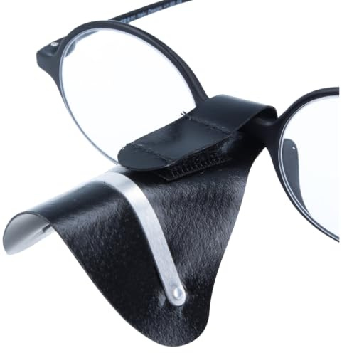 Paule & Knopf Protège-nez universel pour lunettes en Kevlar souple - Protection UV et contre les rayonnements avec fermeture et pince en métal - Disponible en différentes couleurs - 75 x 65 mm