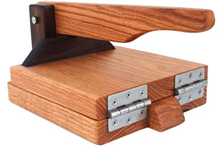 8 Inch Red Oak Tortilla Press – Handmade Hardwood Tortilla Maker by Central Coast Woodworks