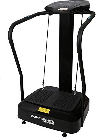 Confidence Pro Vibration Plate Trainer Exercise Machine (All Black)