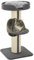 PawHut Kratzbaum 91 cm Katzenturm mit Sisalstämme, Plattform, Kissen mehrstöckiger Katzenkratzbaum, Kletterbaum, für mittelgroße Katzen, Grau
