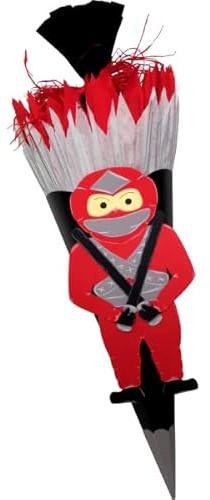 Prell Schultüte Bastelset Ninja rot