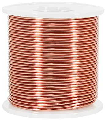 15 Gauge 1.5mm Aluminum Craft Wire, 164 Feet Bendable Metal Wire for Bonsai Training, Sculpting, Bike Modelling Skeleton Crafting Floral Making, Jewelry Making, Gardening and Wrapping (Copper)
