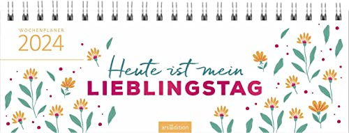 Tischkalender Heute ist mein Lieblingstag 2024: Praktischer Terminplaner mit Wochenkalendarium für alle Lieblingstage