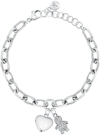 Morellato Talismani Bracciale Donna in Acciaio, Cristalli - SAGZ21