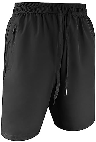 AOMIG Pantalones Cortos de Hombre, Pantalones Cortos Deportivos de Secado Rápido, Cortos Elásticos Ligeros y Transpirables, Cortos De Verano para Entrenamiento, Entrenamiento, Correr, Gimnasio（M）