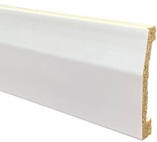 Zócalo - Rodapié Blanco de PVC hidrófugo, 6,3cm de alto y 220cm de largo