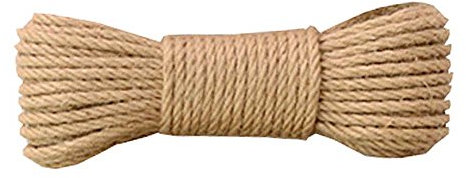 Corda for bondage, corda da giardino, corda di iuta 20 metri (65 piedi) corda di canapa da 6 mm for confezioni regalo di artigianato artistico