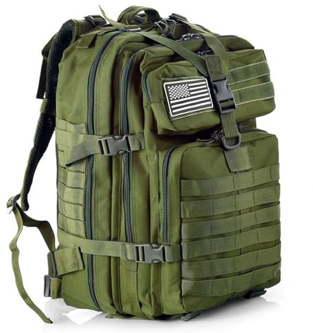 GUJOIN 50L Strapazierfähiger Nylon Wasserdichter Angeln Jagdrucksack Outdoor Militär Rucksäcke Taktische Sport Camping Wandertaschen