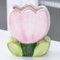 Busnos Cute Stiftehalter Lila Boho Style Stiftehalter Kawaii Stiftehalter Lila Pen Holder Aesthetic Pinselhalter Stifte Organizer Tulpen Zimmer Deko Aesthetic Kawaii Geschenk für Frauen Geburtstag