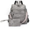 Puwuzixi Frauen Rucksack Wasserdicht Anti-Diebstahl Leichtgewicht PU Mode Reisen Mehrzweck Cabrio Geldbörse Umhängetasche Handtasche Rucksack（Grey）
