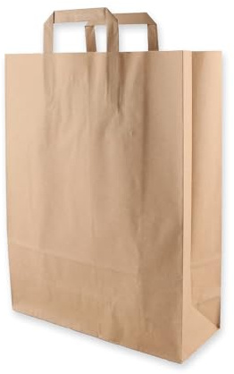 250 Stück NATUREStar Papiertragetaschen Strong | Papier, braun, L: 40 cm, B: 32 cm, Seitenfalte: 12 cm, Karton, Papiertüten, Tragetaschen