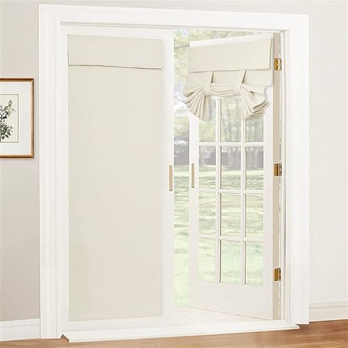 Momooda Französischer Türvorhang Blickdicht, Beige, 76x203cm