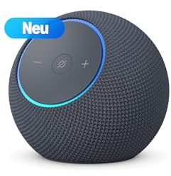 Zertifiziert und generalüberholt Amazon Echo Dot Max (neueste Generation), Alexa-Lautsprecher mit raumfüllendem Klang und integriertem Smart-Home-Hub, Graphit