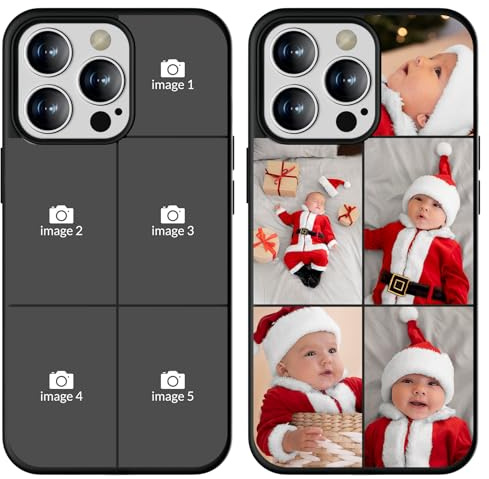 LSXYHQLD Personalisierte Handyhülle mit Foto-Handyhülle selbst gestalten für iPhone 16/15/14/13/12/11 Pro/Max/XR/8/7/SE-Individuelles TPU Hülle