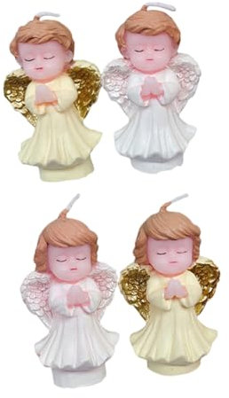 ULTECHNOVO 8stücke Mädchen Engelkerzen Cartoon Cake Candles Für Geburtstagsfeiern Kreative Und Dekorative Backzubehör Für Kuchen Und Desserts