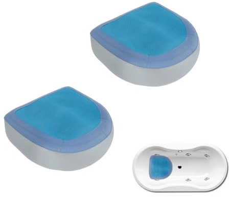 2Pcs Inflatable Hot Tub Seat Inflatable Booster Seat Spa Pad with Suction Cups Hot Tub Booster Seat Cushion Spa Booster Seat Inflatable Bathtub Massage Cushion for Bathtub Massage Spa Adult (2pcs)
