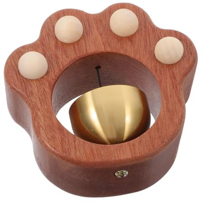 Operitacx Magnetisches Holz-türklingel-glockenspiel in Katzenpfotenform Selbstklebende Eingangsklingel Für Büro Und Zuhause Vintage-design Mit Sanftem Klingelton