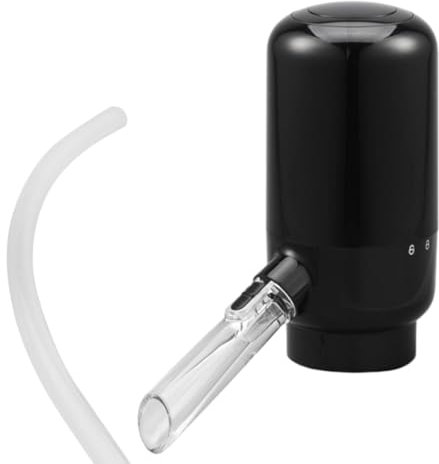 TOPPERFUN Divisor De Botellas De Vino Eléctrico Aireador De Vino Automático Para Botella Grifo y Ceniciento Aireador