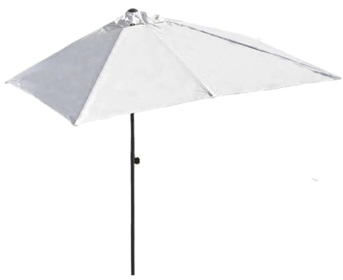 Terrassenschirm für den Außenbereich, rechteckig, Strandschirm, 250 x 130 cm, Sonnenschirm, ohne Boden, wasserdicht, UV-Schutz, ideal für Garten, Deck, Pool, Weiß