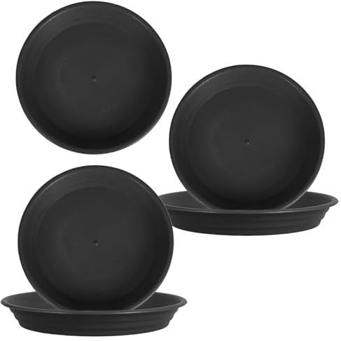 Didiseaon 5pièces Plateau De Jardin Ronds pour Pots De Fleurs Bac Égouttage pour Plantes Intérieur Et Extérieur Soucoupe De Rempotage Antidérapante