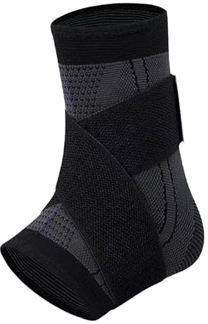 bergxperten BioAktiv Fußbandage Einstellbare Flexible Ultra Sprunggelenkbandage für Damen & Männer, geeignet für Sport wie Fußball & Fitness