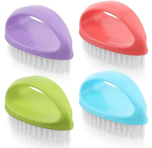 Alide 4 Pezzi Di Spazzola Per La Pulizia Delle Unghie, Setole in Nylon Resistenti Per Mani, Unghie, Dita Dei Piedi, Pulizia Multiuso Per Casa, Giardino, Officina