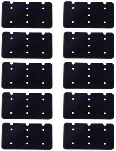 10 Stück Filterwatte, Ersatzfilter, Wäschetrocknerfilter, Geeignet für Wärmepumpentrockner, Fängt Flusen und Staub effektiv auf