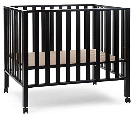 Childhome, Laufstall für Kinder/Baby + Laufgitter mit Bremse, Laufgitter aus Buchenholz, verstellbar 3 Positionen, Laufgitter Design, sicher, 75 x 95 cm – Schwarz