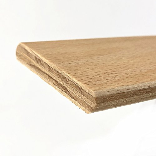 Cortassa Soluko - 10 Listelli Curvati in Legno di Faggio - Ricambio per Doga 5,2 X 89 X 0,8 Cm