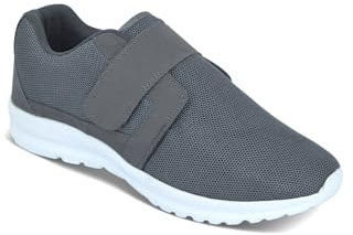Pegasus Men's Wide Fit Trainer Touch Fastening Comfortable Trainers Grey 11 UK
