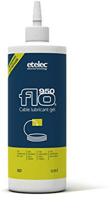 Etelec Lubrifiant Gel Pose Câbles, tuyaux, gaines, revêtement de câble cavidotto, 0,95 litres, Flo 9500