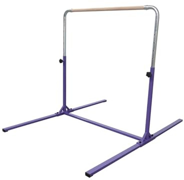 Tumbl Trak Adjustable Home Jr Kip Bar, Gymnastics Training Bar for Home and Gym, Purple